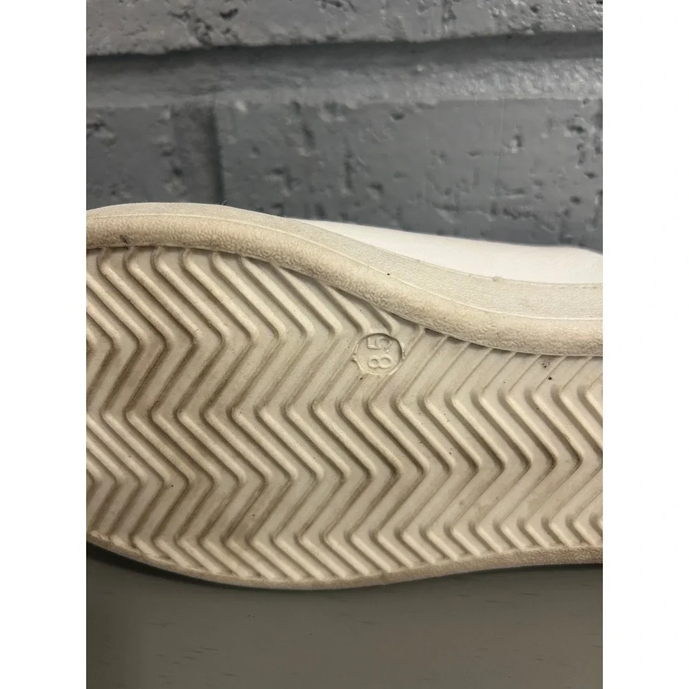 Hush Puppies White Leather Sneakers Womens Size 8.5 Bounce Lace Up HPW10668